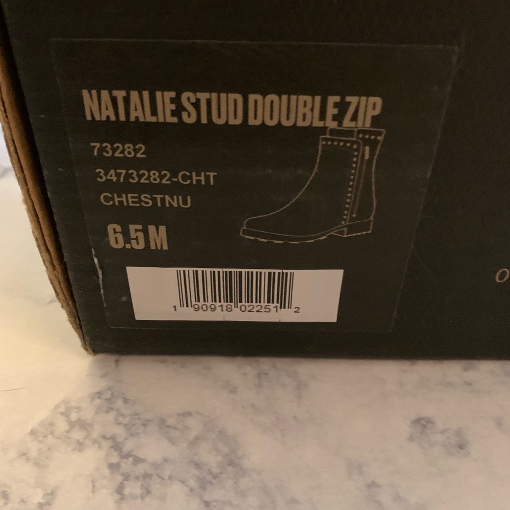Frye Natalie Stud Double Zip Ankle Boots - Picture 6 of 6